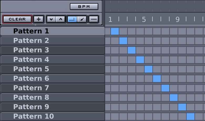 Inserting Patterns in the Song Sequence