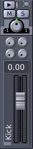 The Instrument Channel Strip in the Mixer