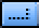 Blue button containing four black horizontal dots in the lower part joined by three black vertical dots at the right bottom corner.